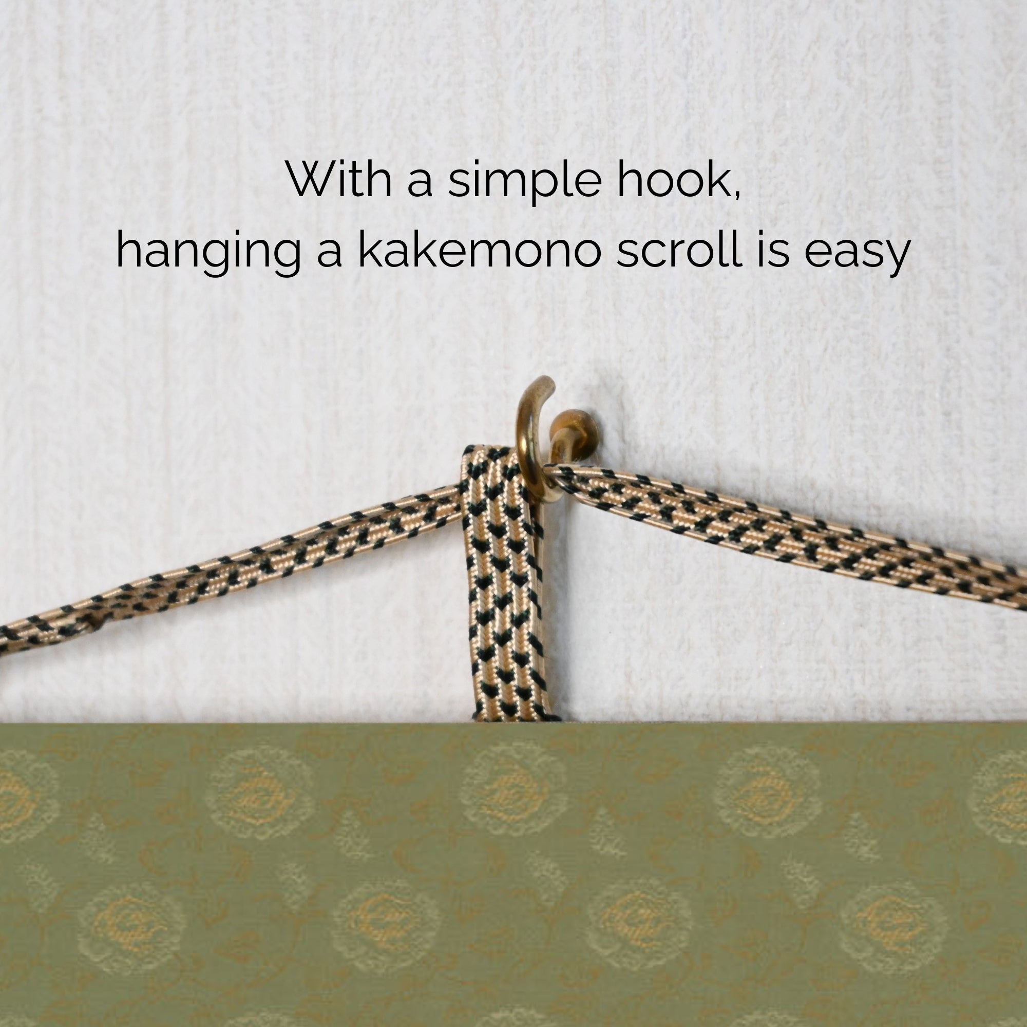 Kakemono mural Dragon japonais – Dragon vert montant 